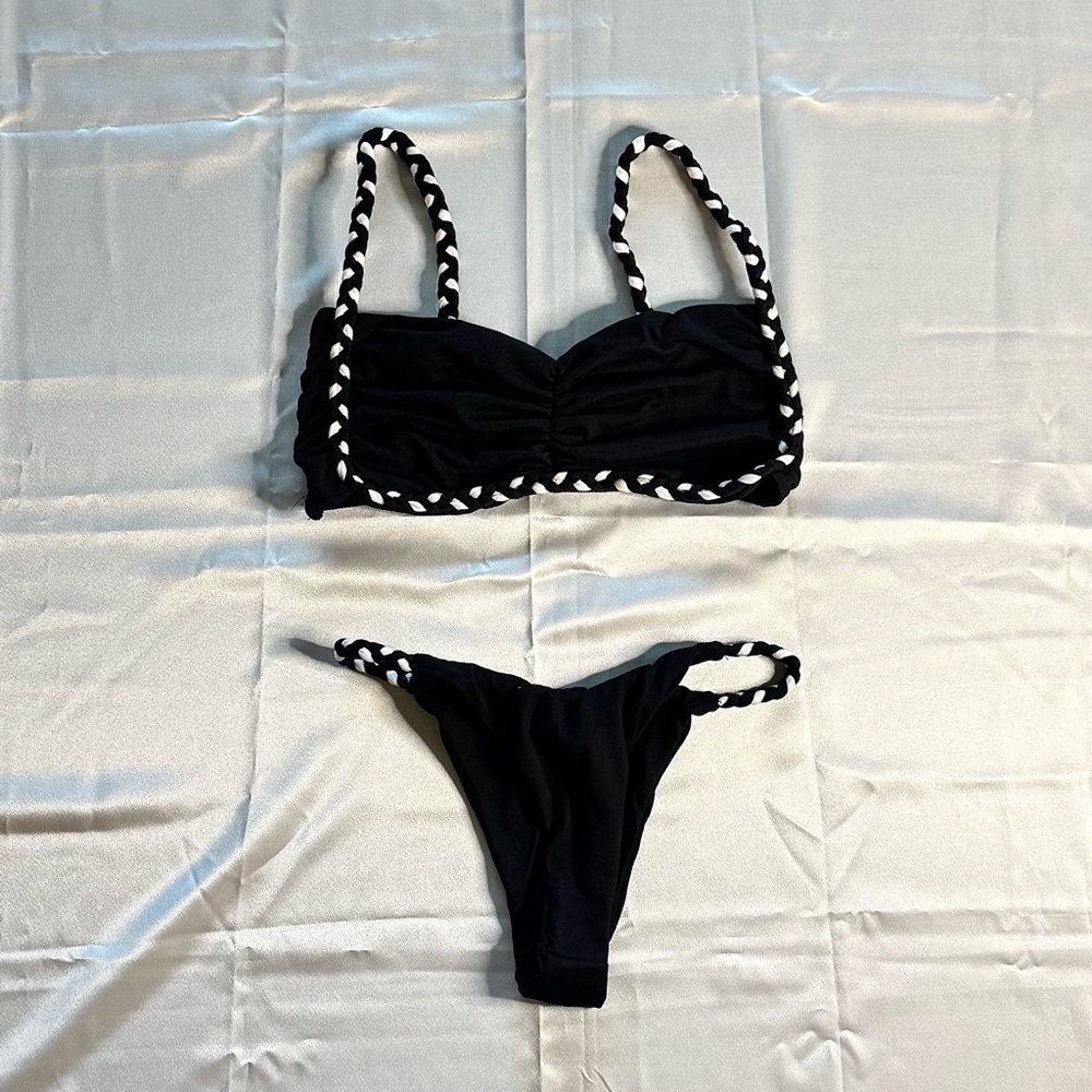 Black & White 3-Piece Bikini Set—SZ M